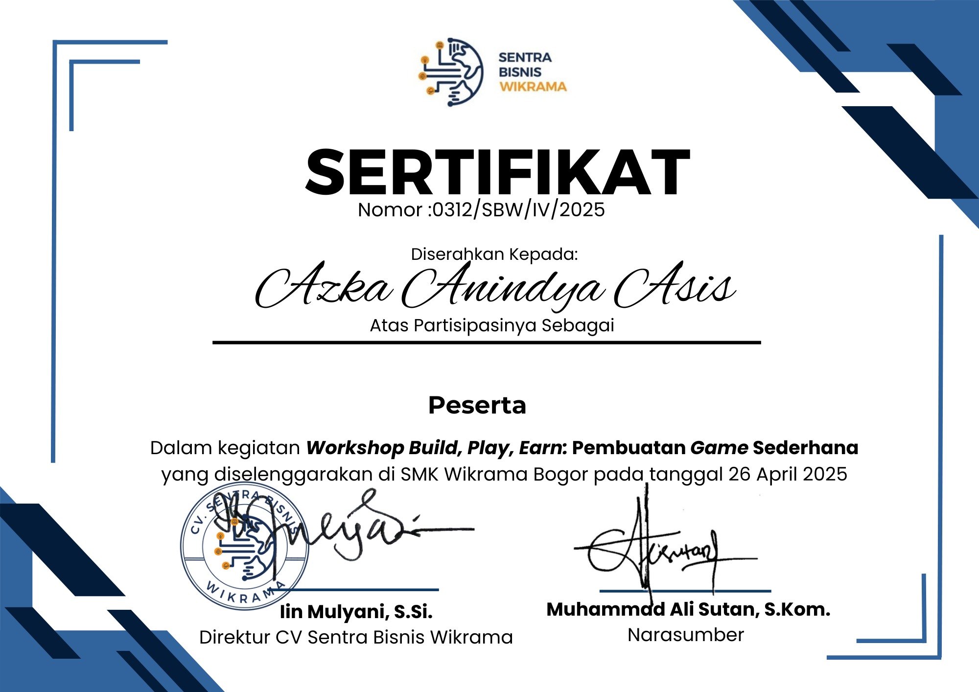 Workshop Build, Play, Earn: Pembuatan Game Sederhana