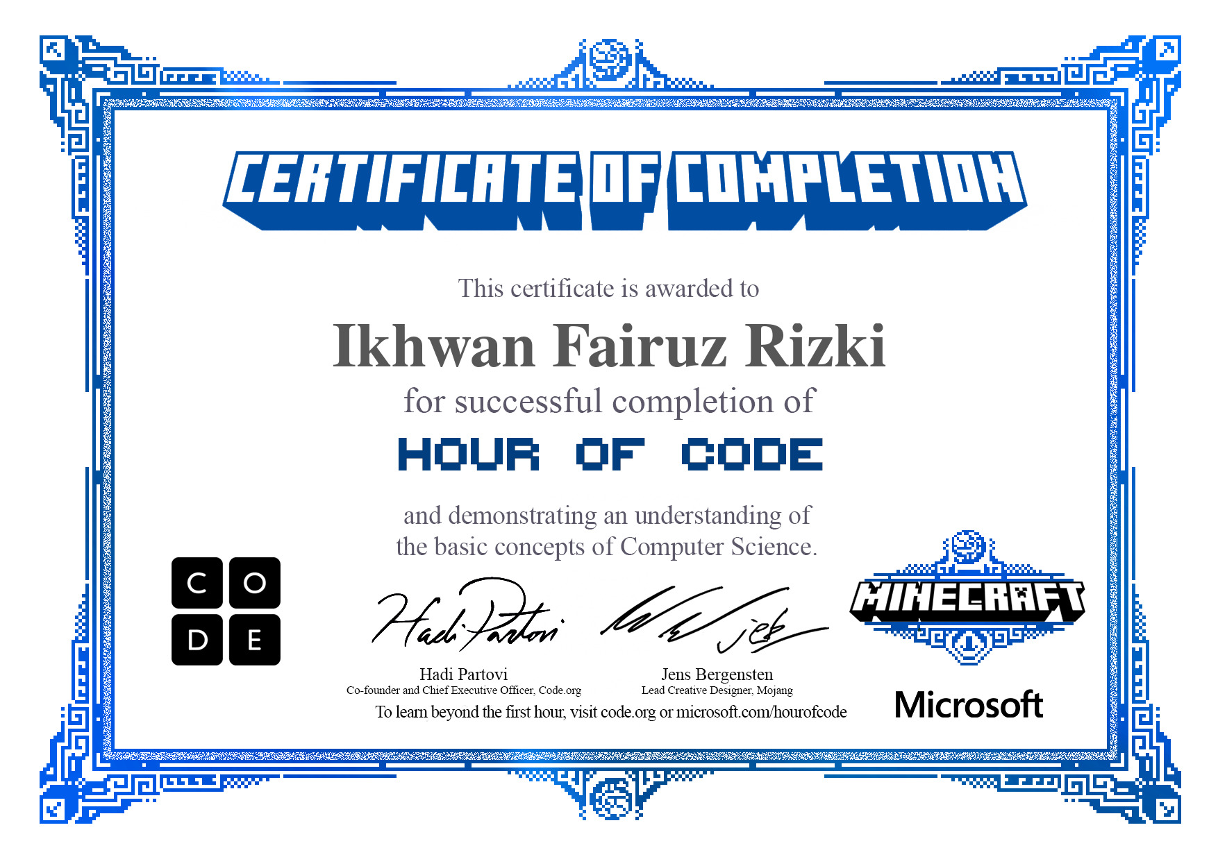 Code.org Minecraft: Voyage Aquatic