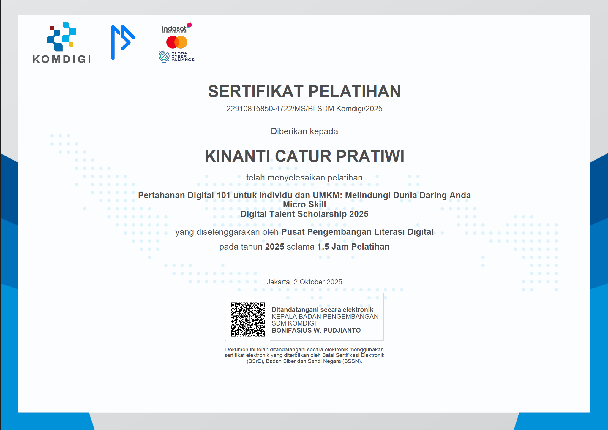 Sertifikat Pertahanan Digital 101 Individu dan UMKM