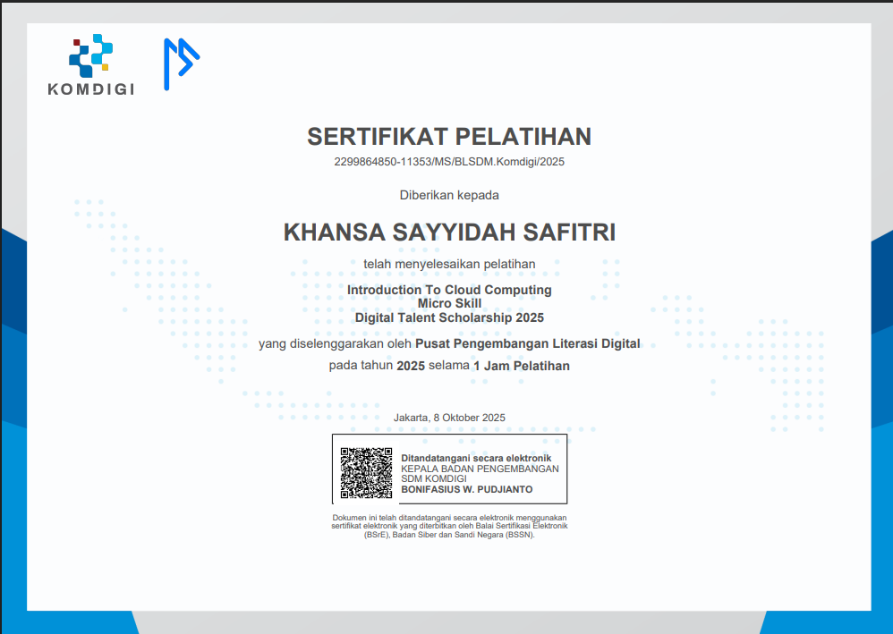 Sertifikat Komdigi