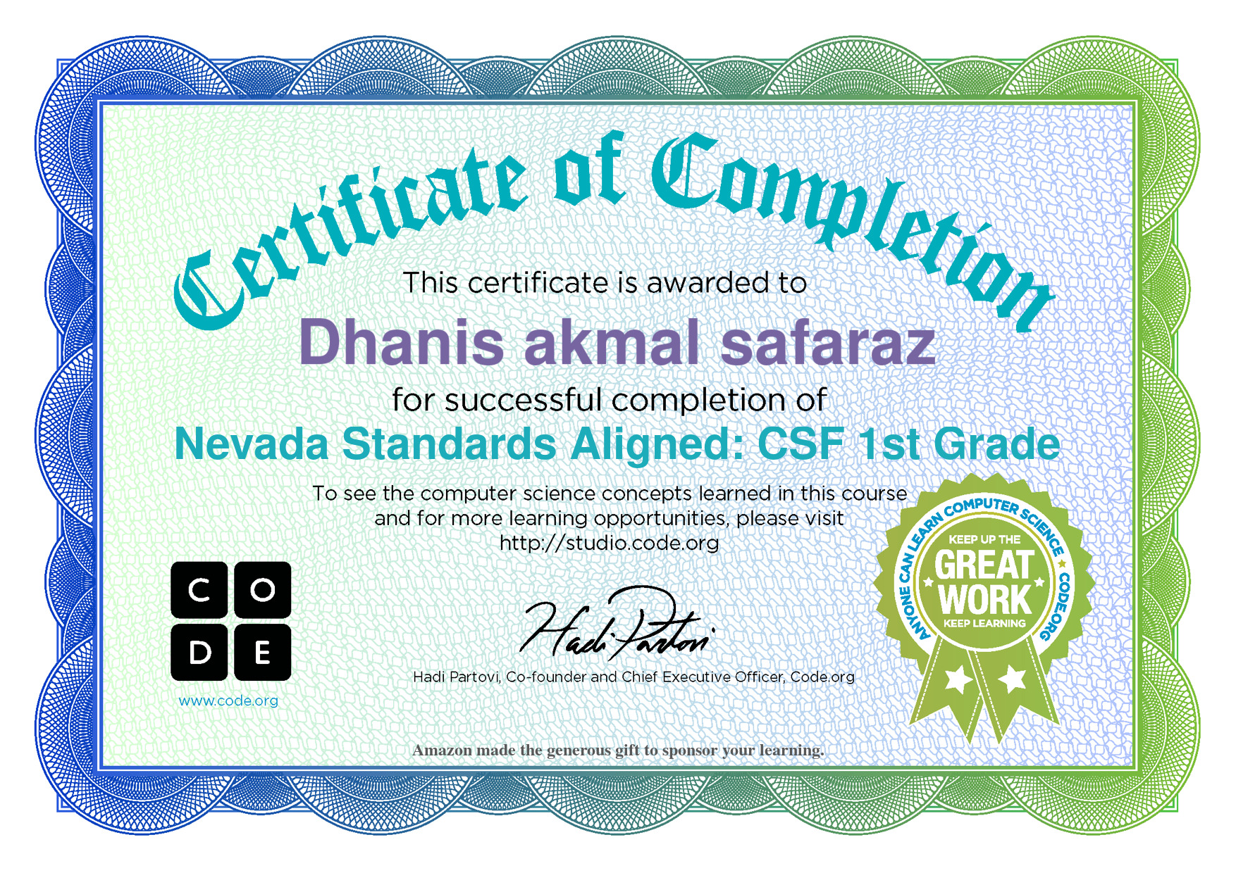 nevada standards aligned:1st grade