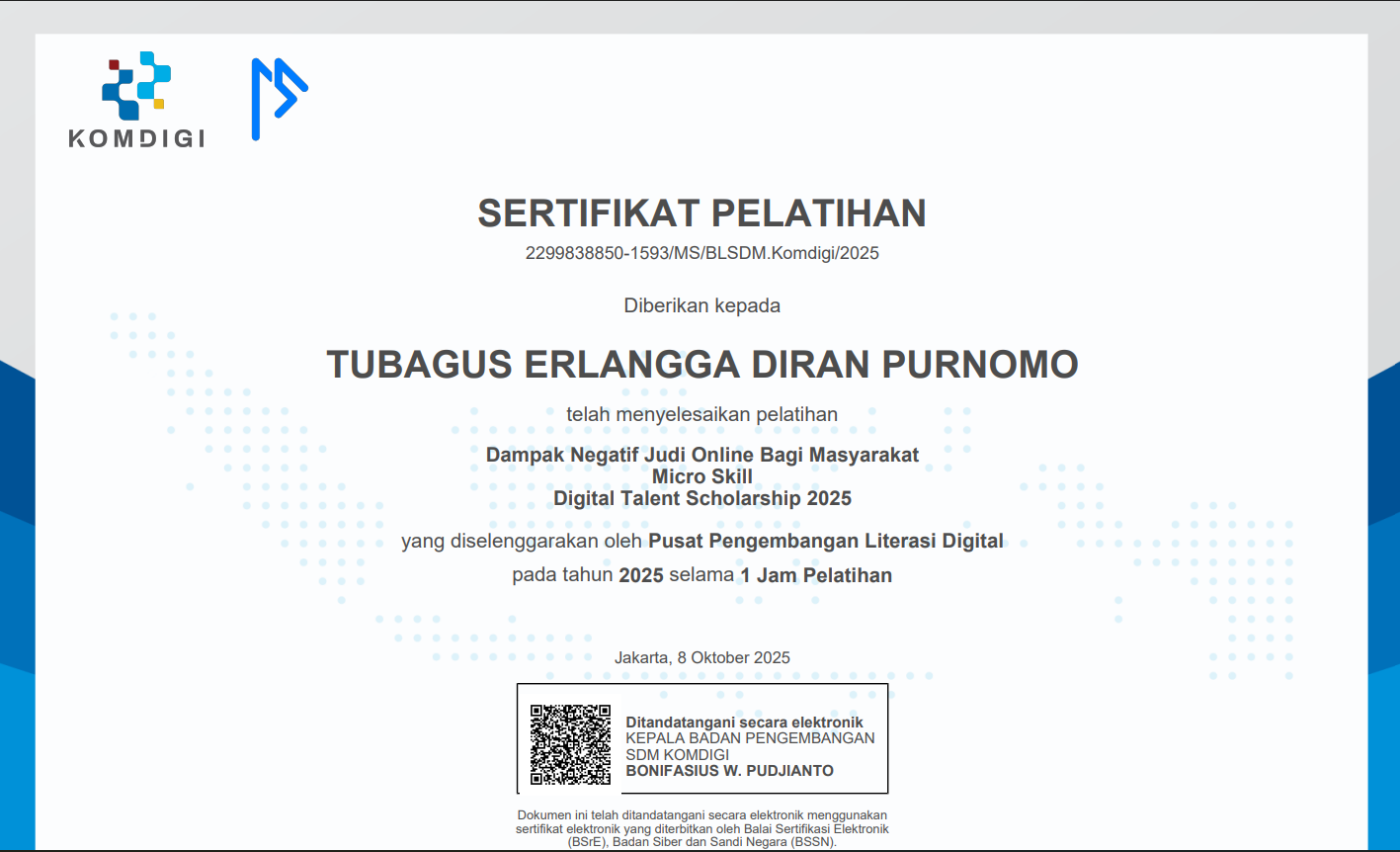 SERTIFIKAT DAMPAK NEGATIF JUDOL - MICRO SKILL