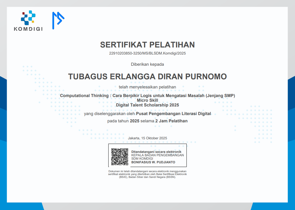 SERTIFIKAT COMPUTIONAL THINKING - MICRO SKILL