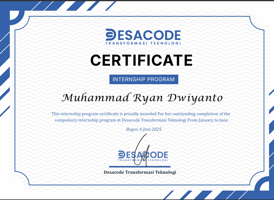 Sertifikat PKL Desacode