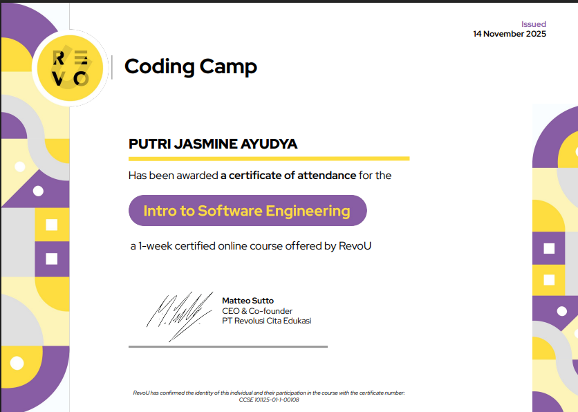 Intro To Software Engeneering