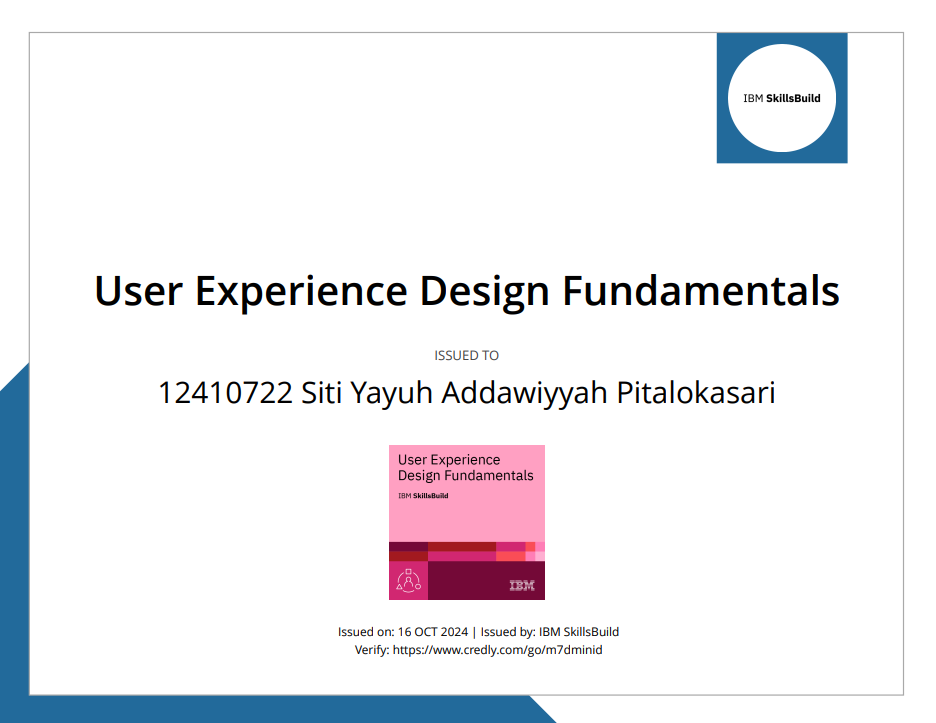UX Fundamentals by IBM SkillsBuild