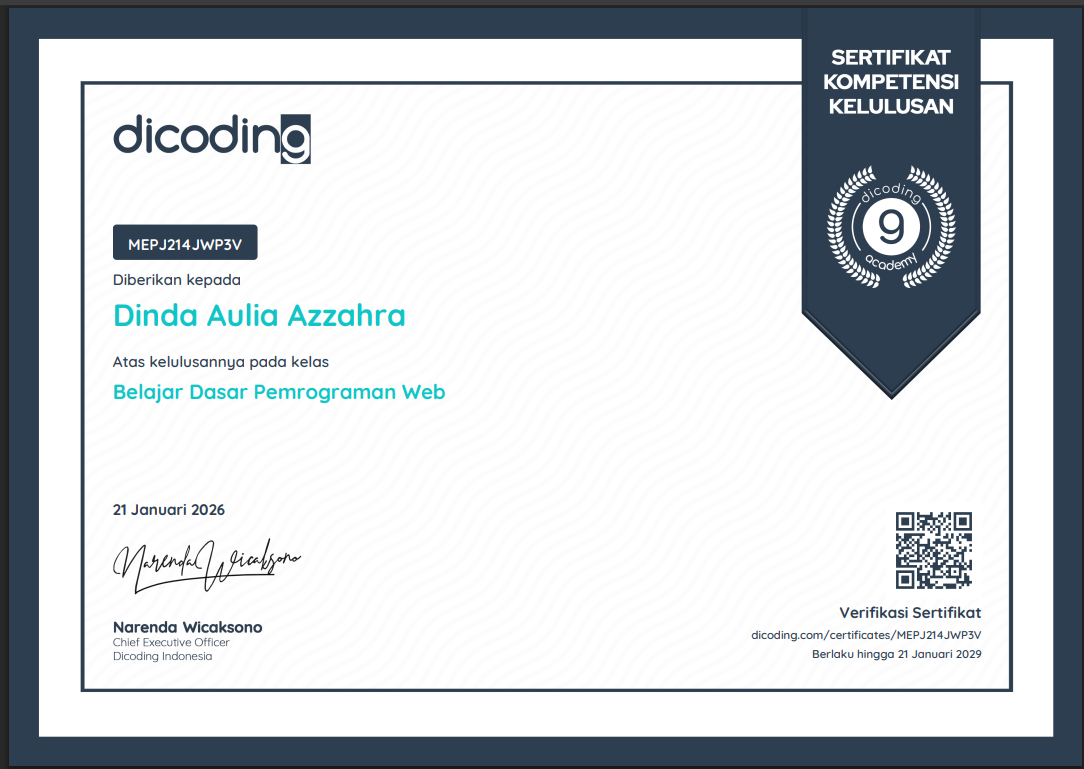 Belajar Dasar Pemrograman Web