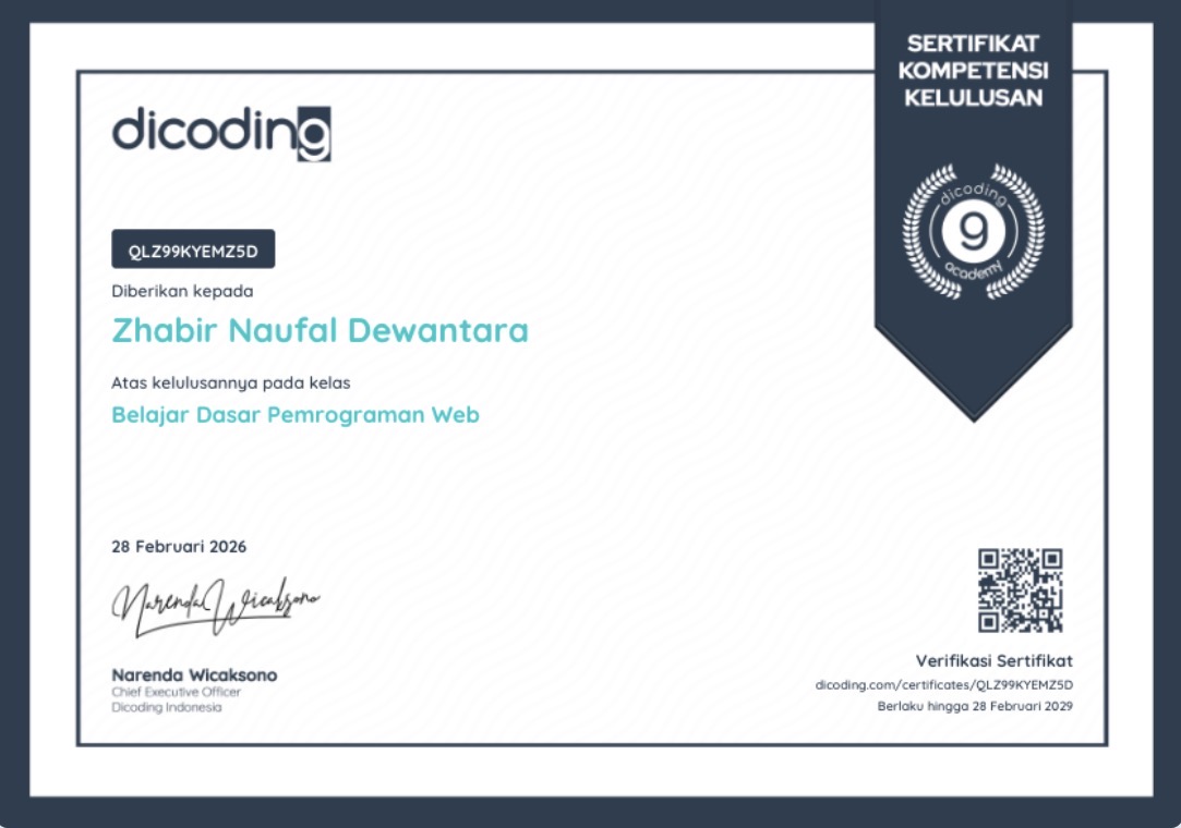 Belajar Dasar Pemograman Web