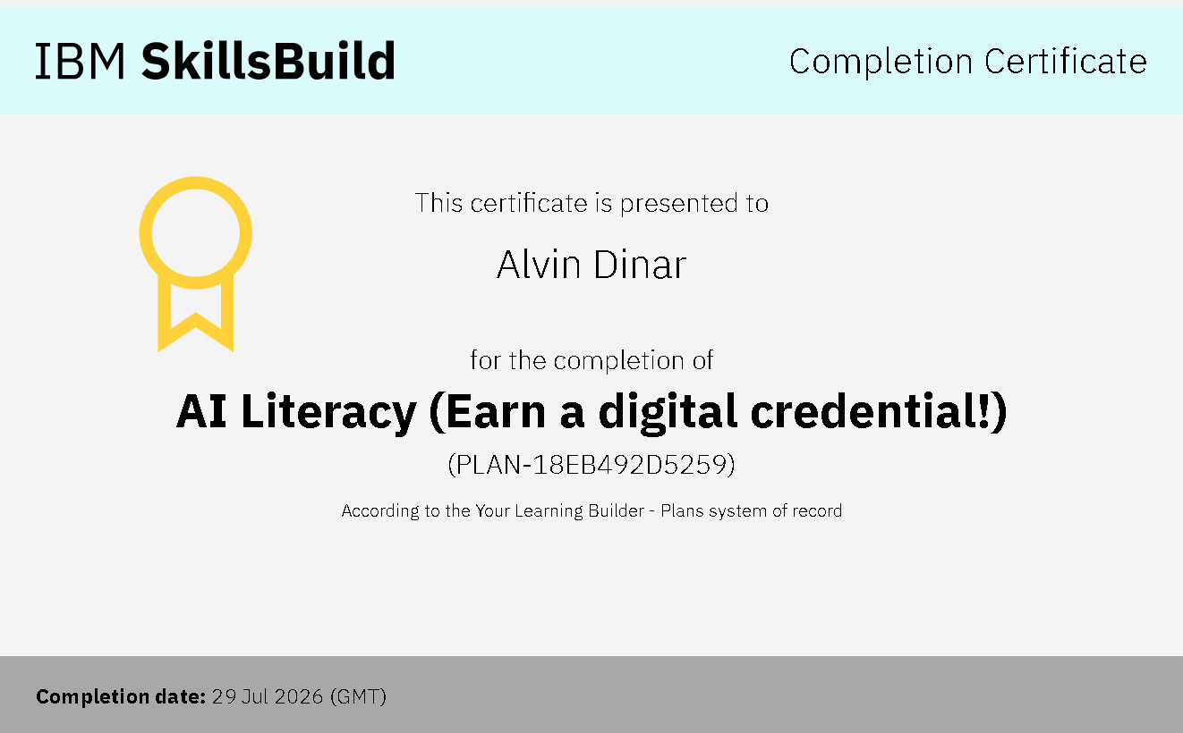 IBM SkillsBuild Ai Literacy