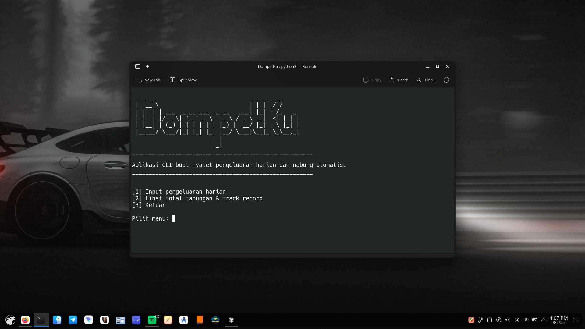 DompetKu CLI