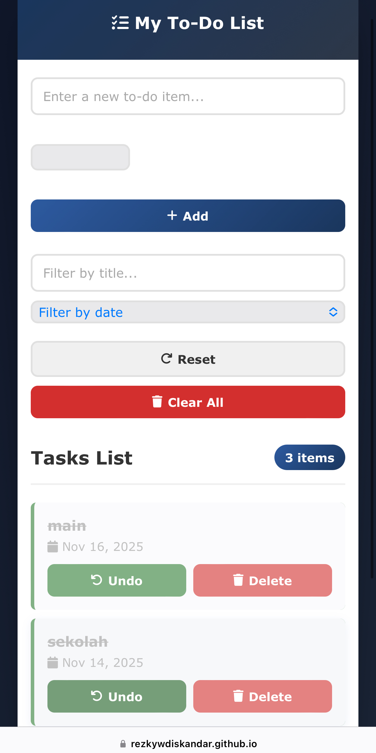 Membuat Web Todo List