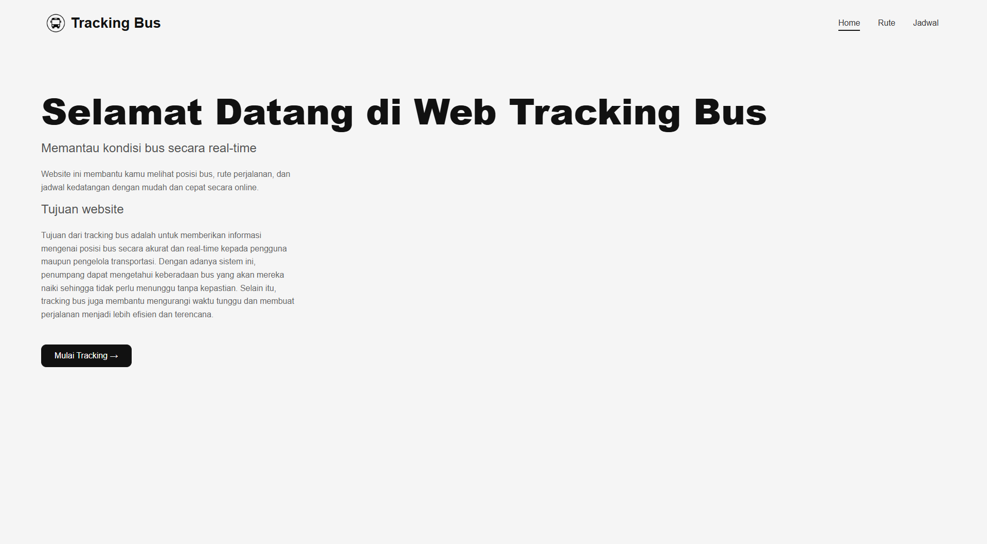Web Tracking Bus