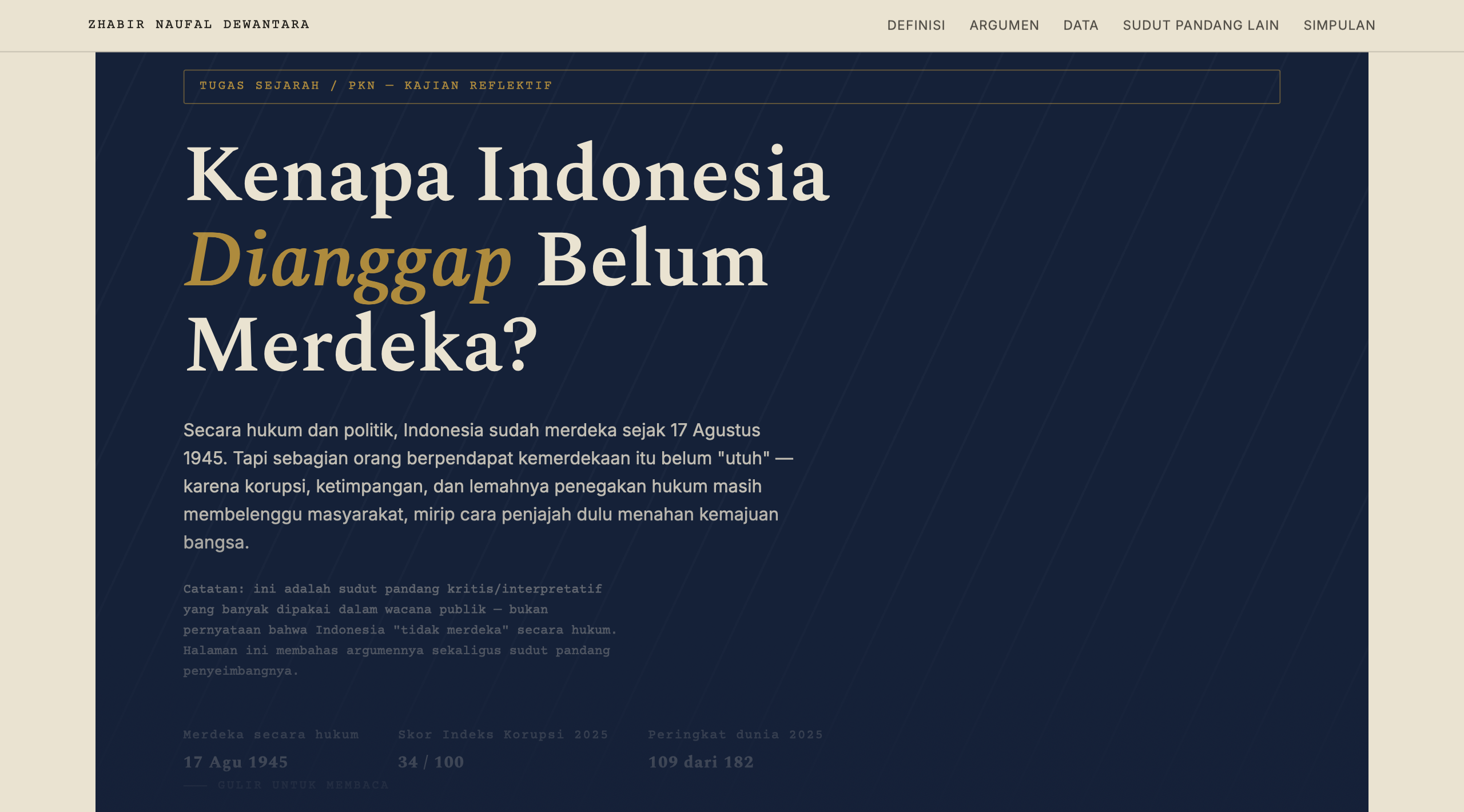 Website Sejarah
