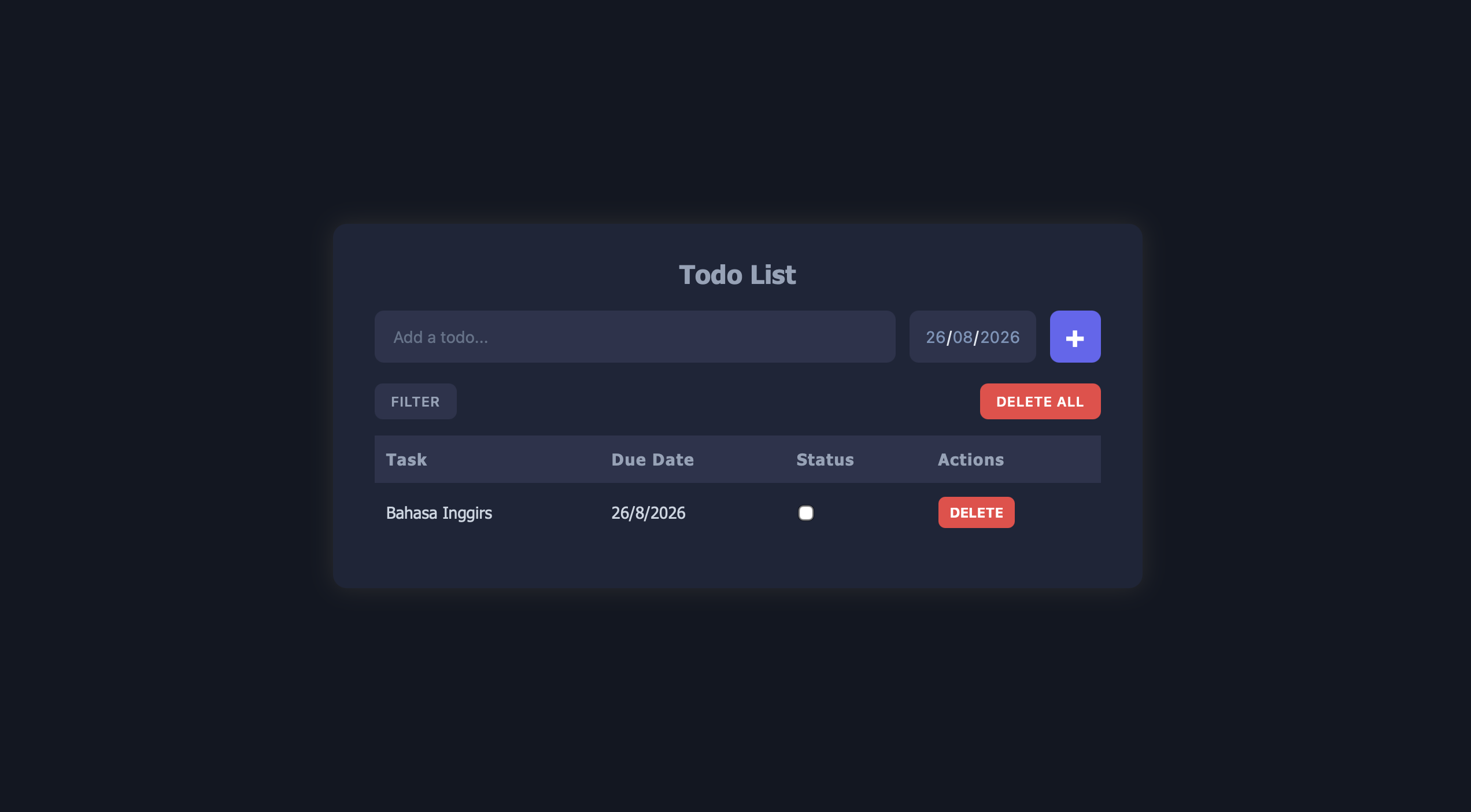 To Do List