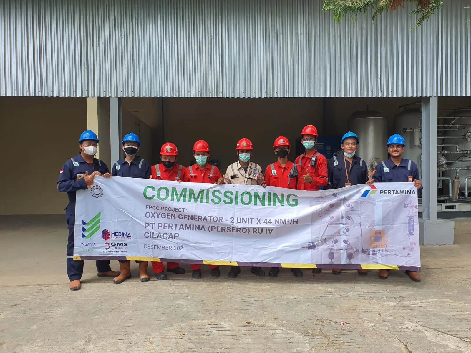 Oxygen Generator Modular Package for CSR Program of Pertamina RU IV Cilacap