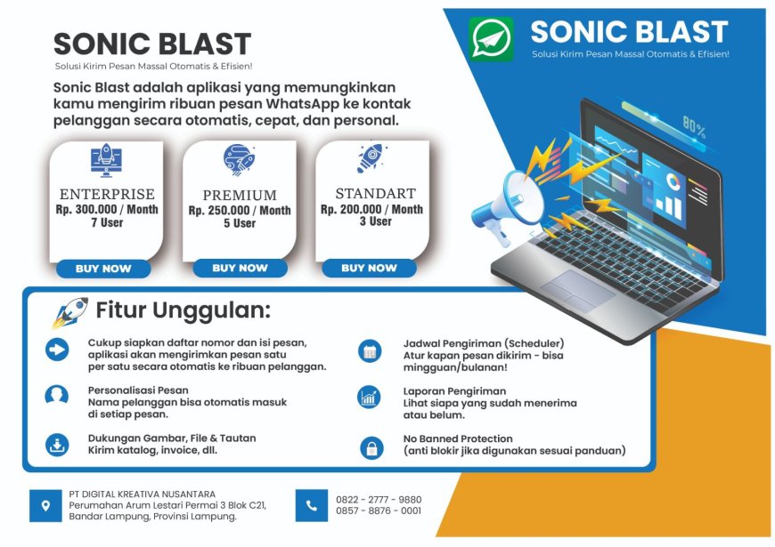 Sonic Blast: Inovasi Anak Lampung untuk Dorong UMKM Naik Kelas di Era Digital