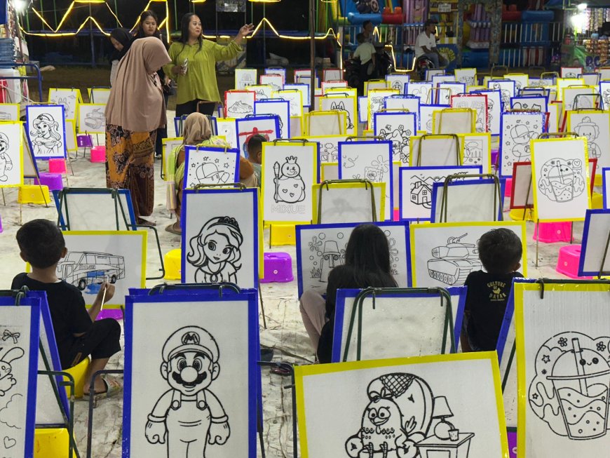 Potensi Usaha Mewarnai Anak: Hiburan Edukatif di Pasar Malam dan Taman Kota