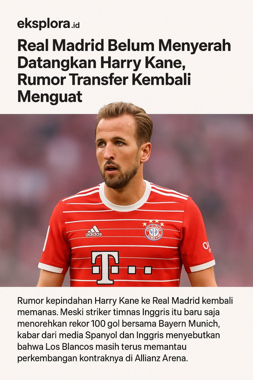 Real Madrid Belum Menyerah Datangkan Harry Kane, Rumor Transfer Kembali Menguat