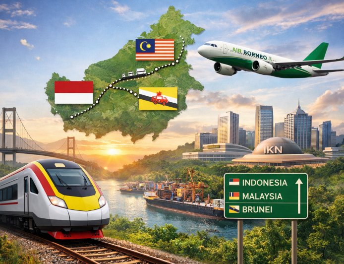 Sarawak Jajaki Kerja Sama Strategis dengan Otorita IKN, Bahas Kereta Api Lintas Tiga Negara di Pulau Borneo