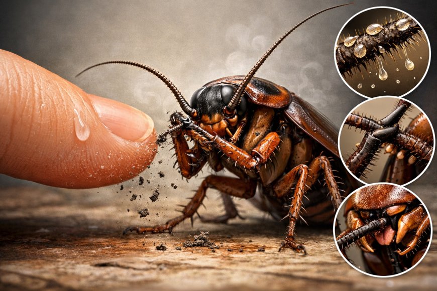 Kecoa Langsung Membersihkan Diri Setelah Disentuh Manusia