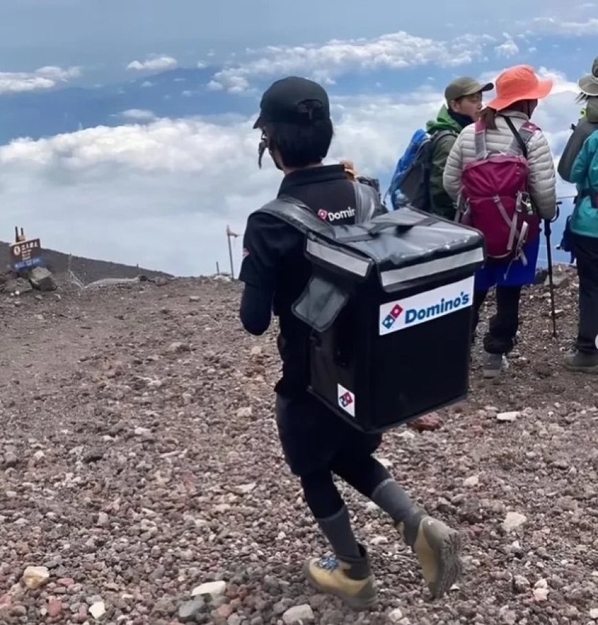 Kurir Pizza di Jepang Mendaki Gunung Fuji Demi Antar Satu Pesanan, Biaya Kirim Capai Rp15 Juta