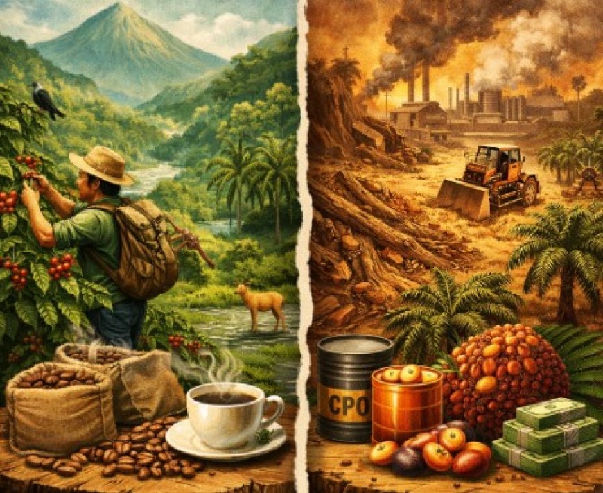 Kopi vs Sawit: Pilihan Ekonomi Cepat atau Investasi Ekologi Jangka Panjang?