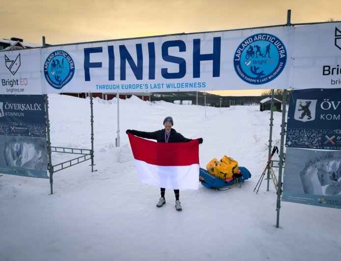 Pelari Indonesia Irjen Jayadi Tuntaskan Lapland Arctic Ultra 500 KM di Tengah Suhu -35°C