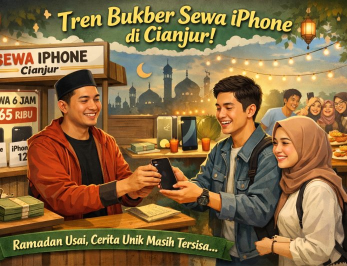 Tren Unik Ramadan: Sewa iPhone Laris Manis untuk Bukber di Cianjur