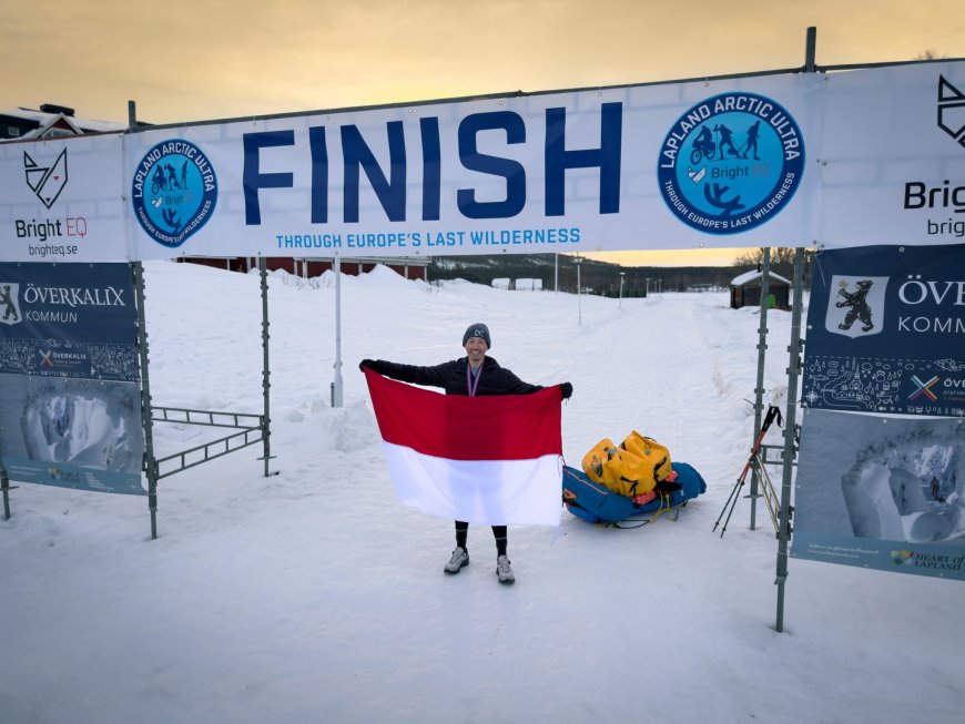 Pelari Indonesia Irjen Jayadi Tuntaskan Lapland Arctic Ultra 500 KM di Tengah Suhu -35°C