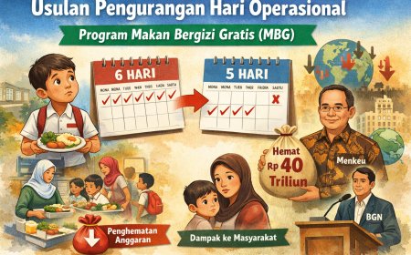 Usulan Efisiensi Program MBG: Hari Operasional Dikurangi, Anggaran Hemat hingga Rp40 Triliun