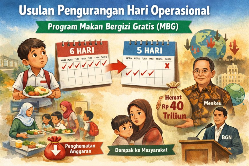 Usulan Efisiensi Program MBG: Hari Operasional Dikurangi, Anggaran Hemat hingga Rp40 Triliun