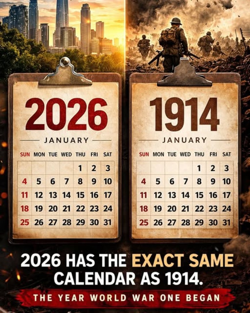 Kalender 2026 dan 1914 Sama Persis? Kebetulan Matematika atau Isyarat Sejarah