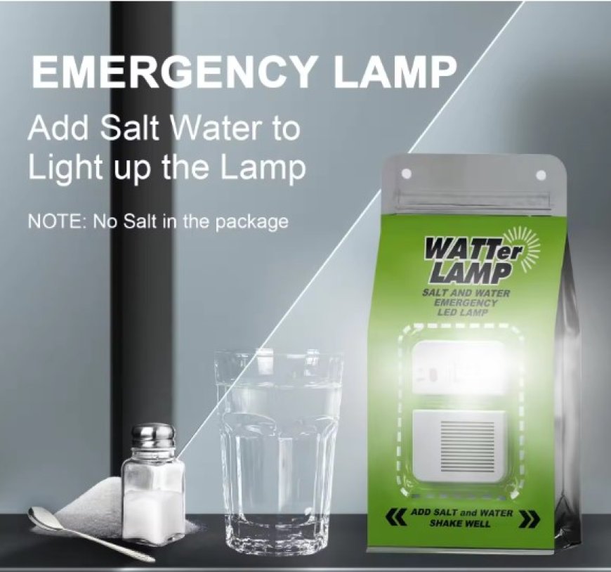 Lampu Darurat Tanpa Baterai: Cukup Air Garam, Langsung Menyala