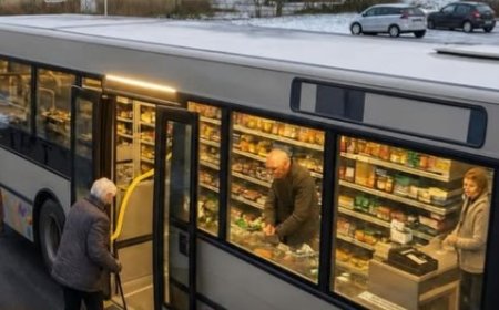 Denmark Ubah Bus Bekas Jadi Toko Keliling untuk Lansia dan Warga Desa