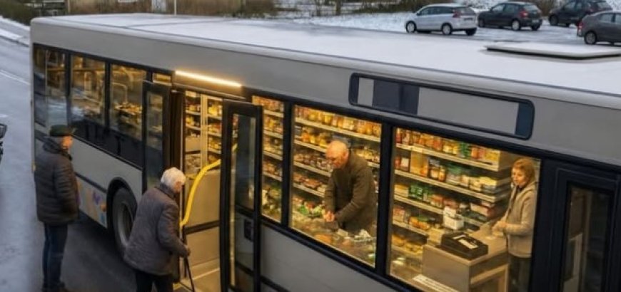 Denmark Ubah Bus Bekas Jadi Toko Keliling untuk Lansia dan Warga Desa