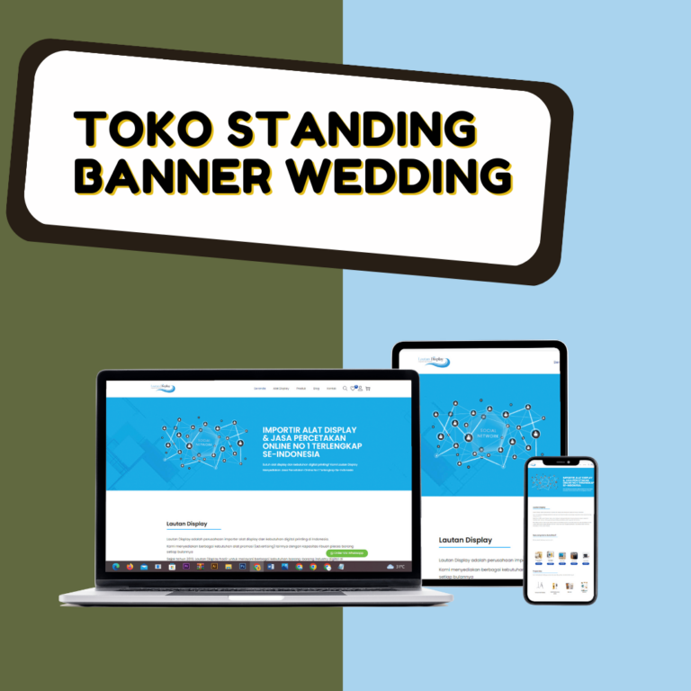 Toko Standing Banner Wedding