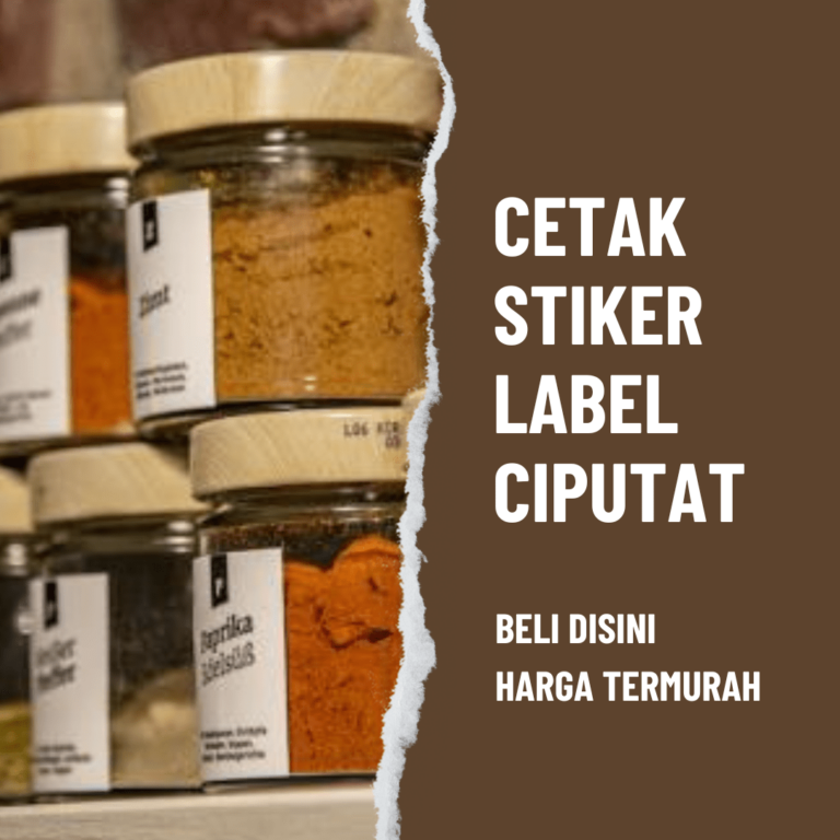 Cetak Stiker Label Ciputat