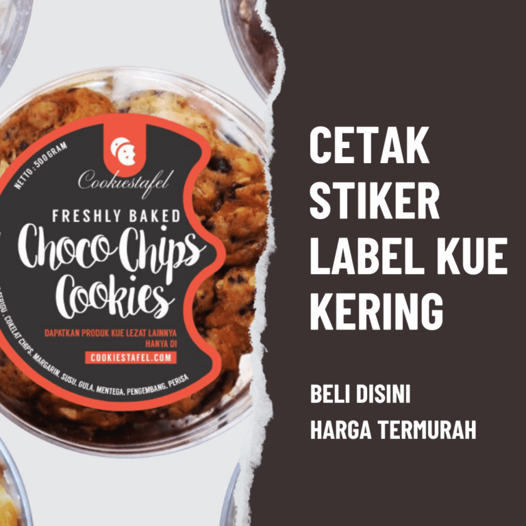 Cetak Stiker Label Kue Kering