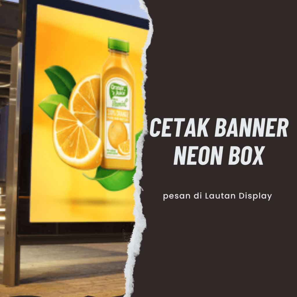 Cetak Banner Neon Box