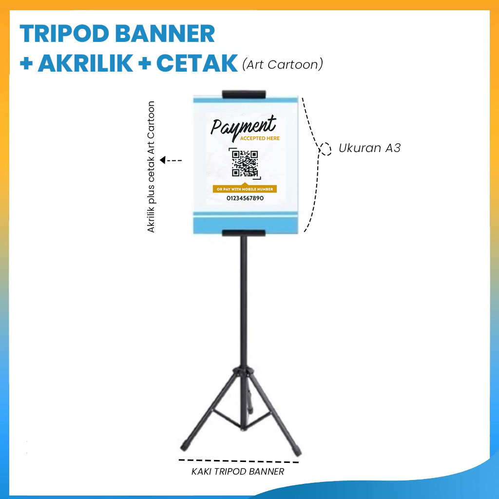 Tripod Banner Akrilik