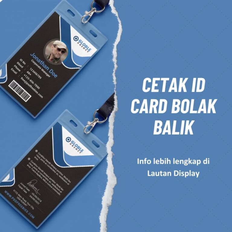 Cetak ID Card Bolak Balik Lautan Display
