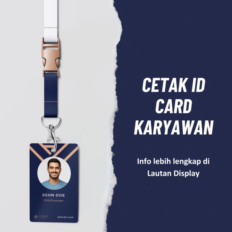 Cetak ID Card Karyawan Lautan Display