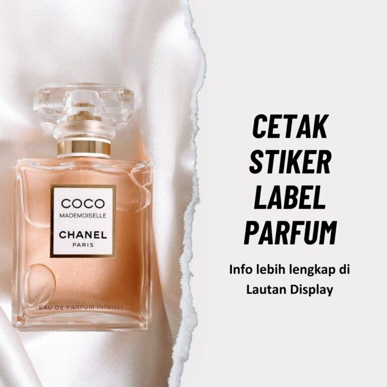 Cetak Stiker Label Parfum - Lautan Display