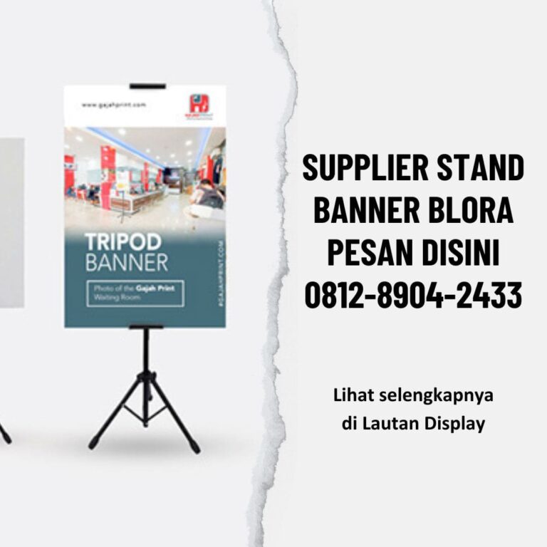 Supplier Stand Banner Blora Lautan Display