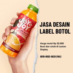 Jasa Desain Label Botol Lautan Display