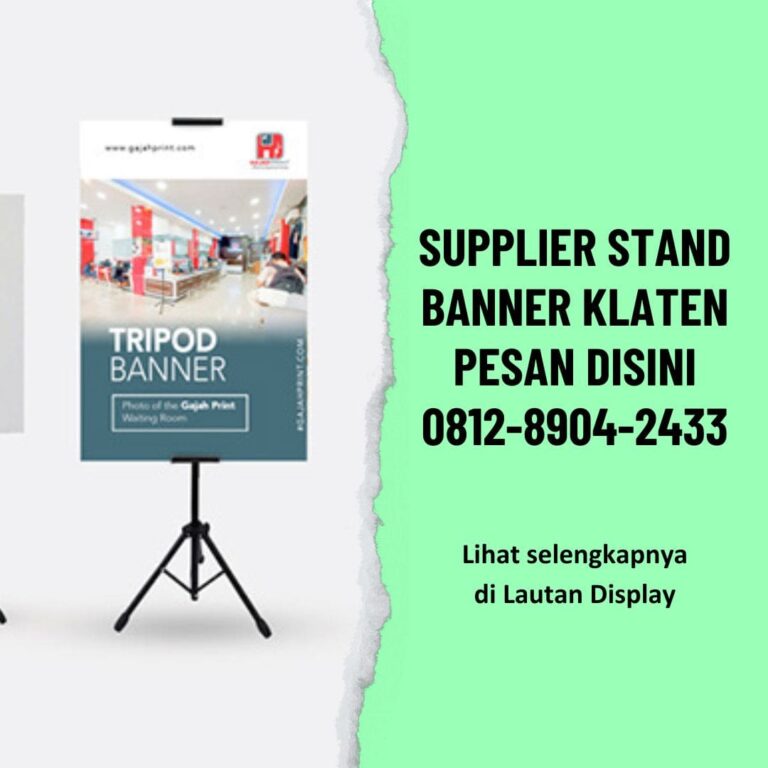 Supplier Stand Banner Klaten Lautan Display