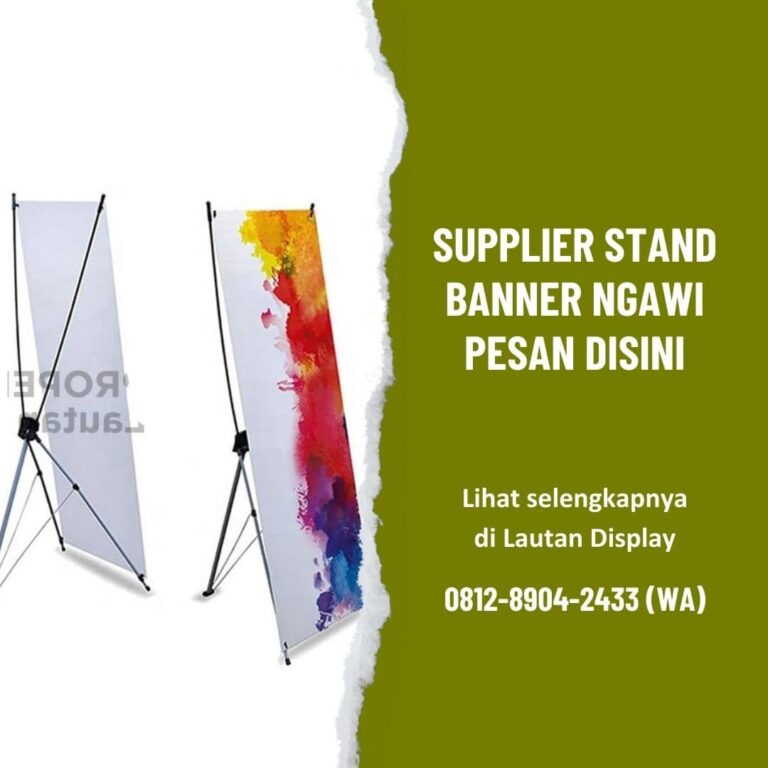 Supplier Stand Banner Ngawi Lautan Display