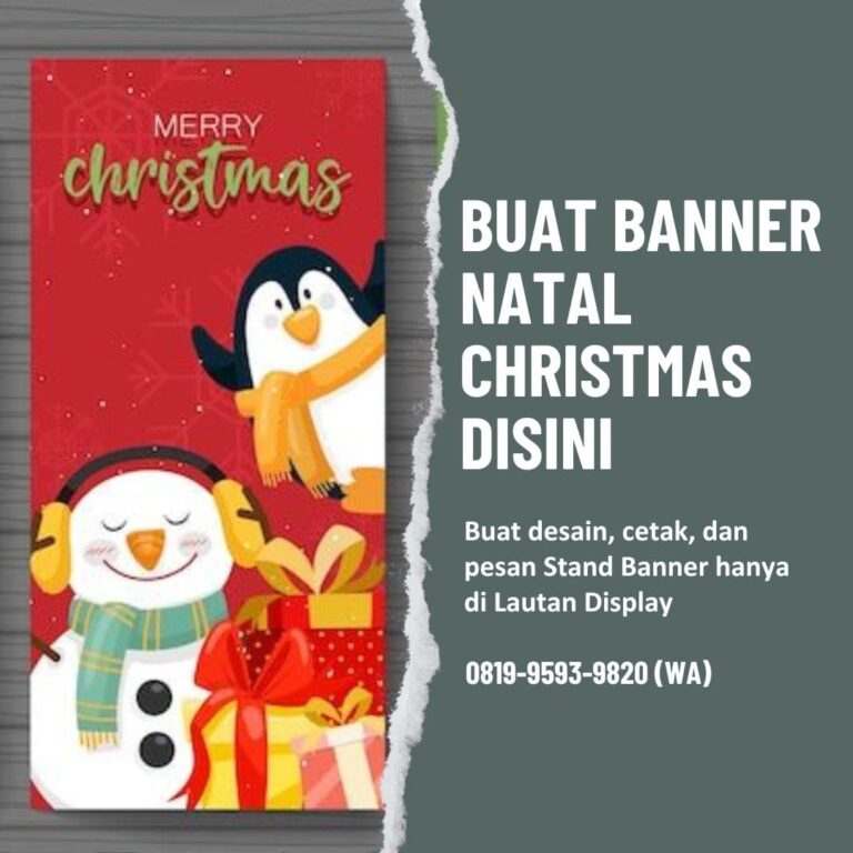 Banner Natal Christmas Lautan Display
