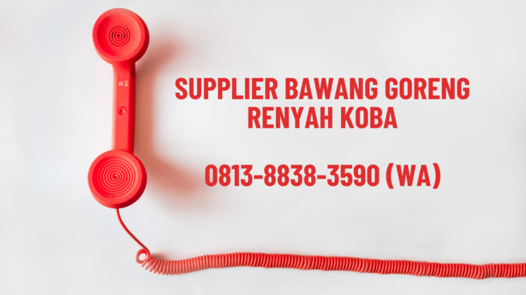 Supplier Bawang Goreng Renyah Koba