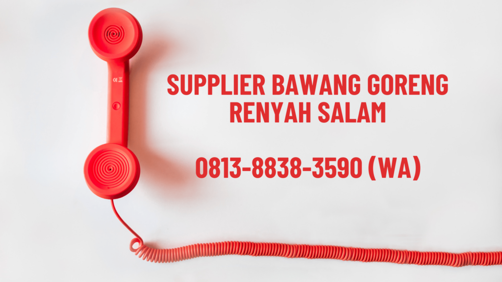 Supplier Bawang Goreng Renyah Salam